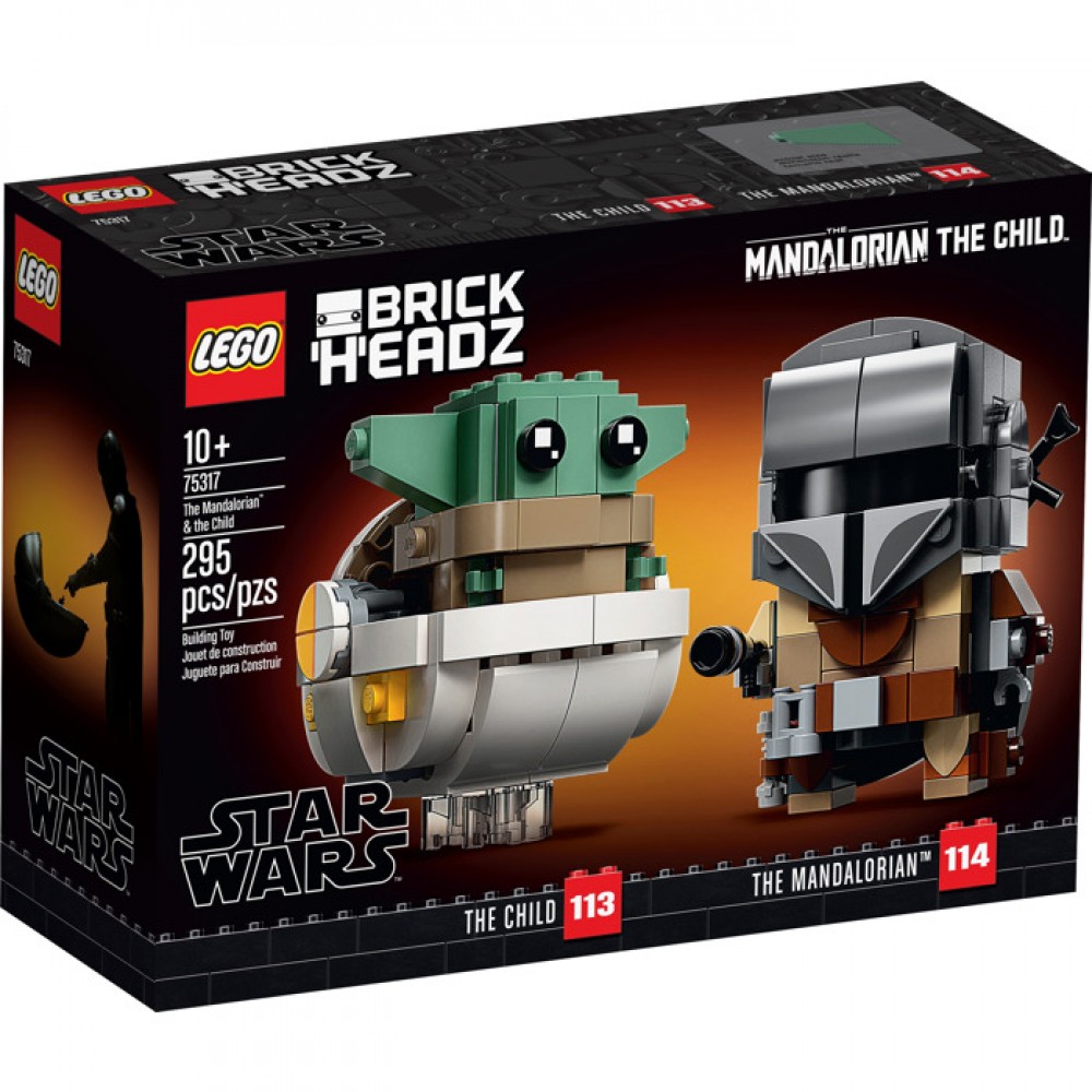 Lego 75317 BrickHeadz Star Wars The Mandalorian And The Child