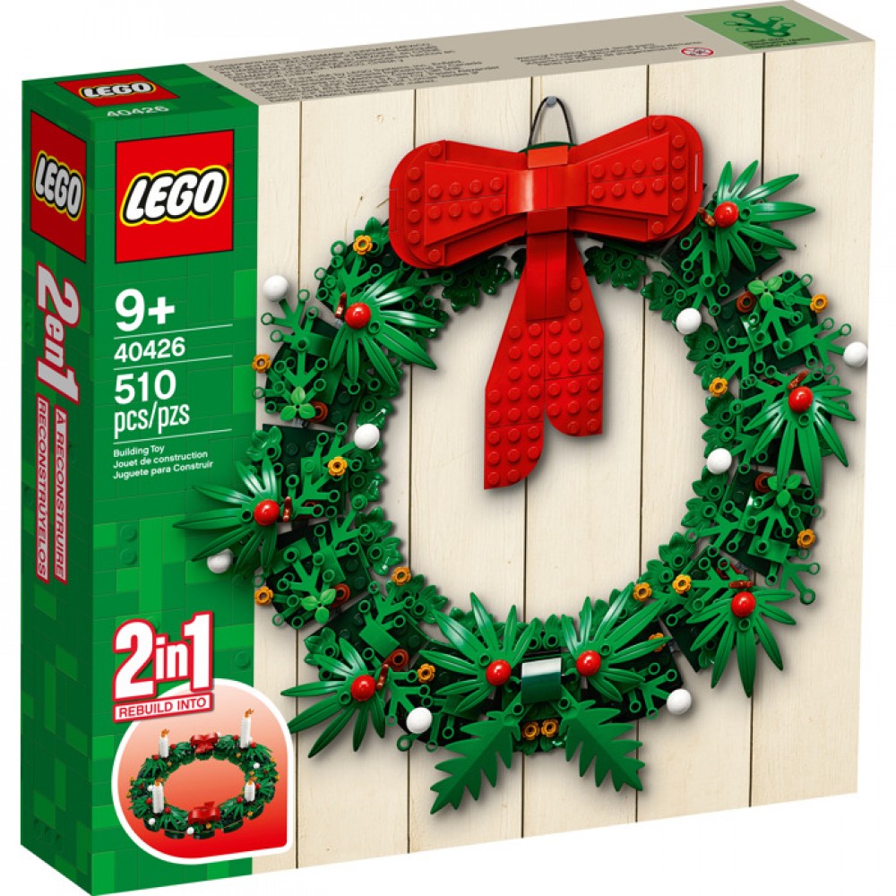 LEGO 40426 Iconic 2'si 1 Arada Yılbaşı Çelengi