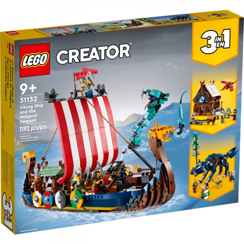 LEGO 31132 Creator Viking Gemisi ve Midgard Yılanı