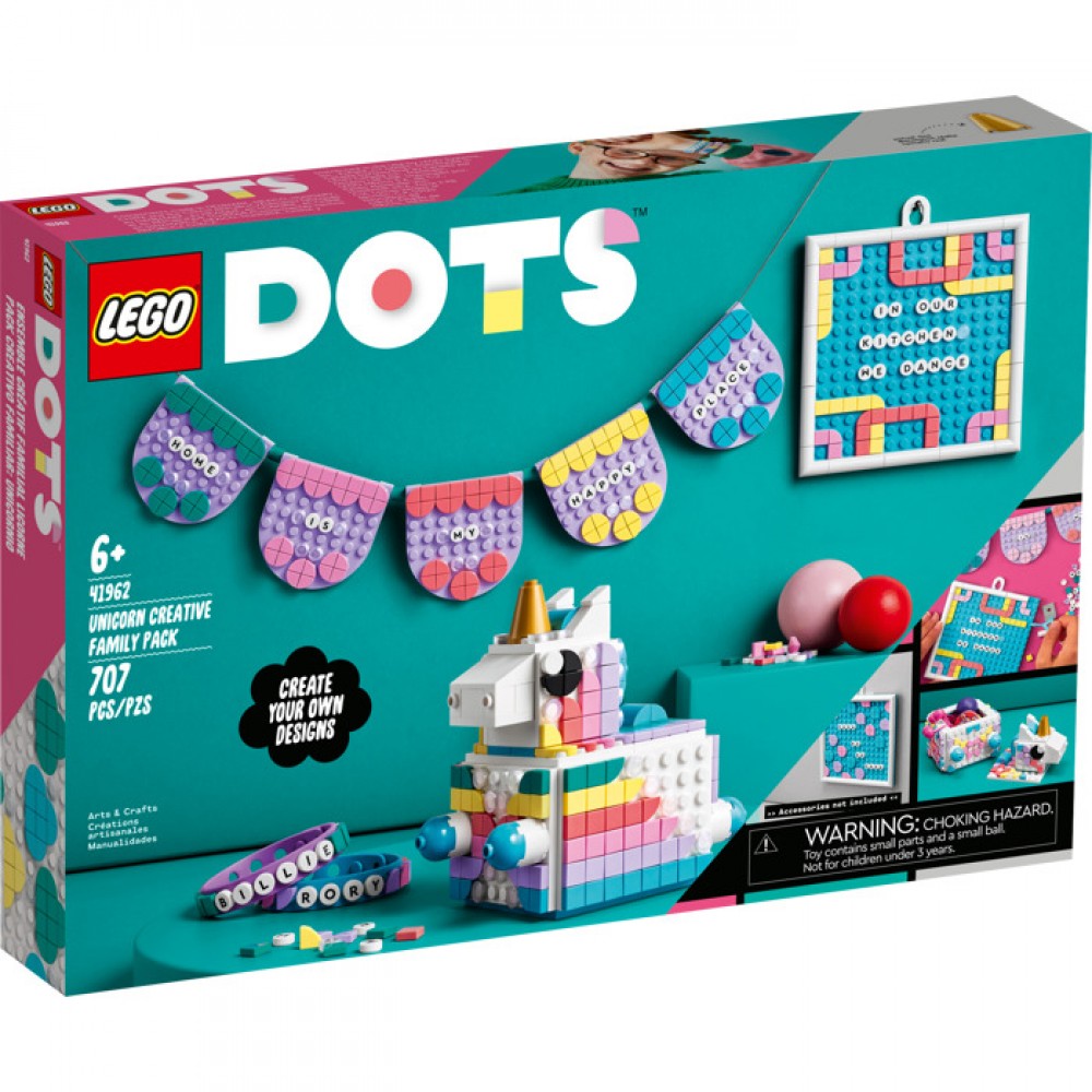 LEGO 41962 Dots Tek Boynuzlu At Yaratıcı Aile Paketi