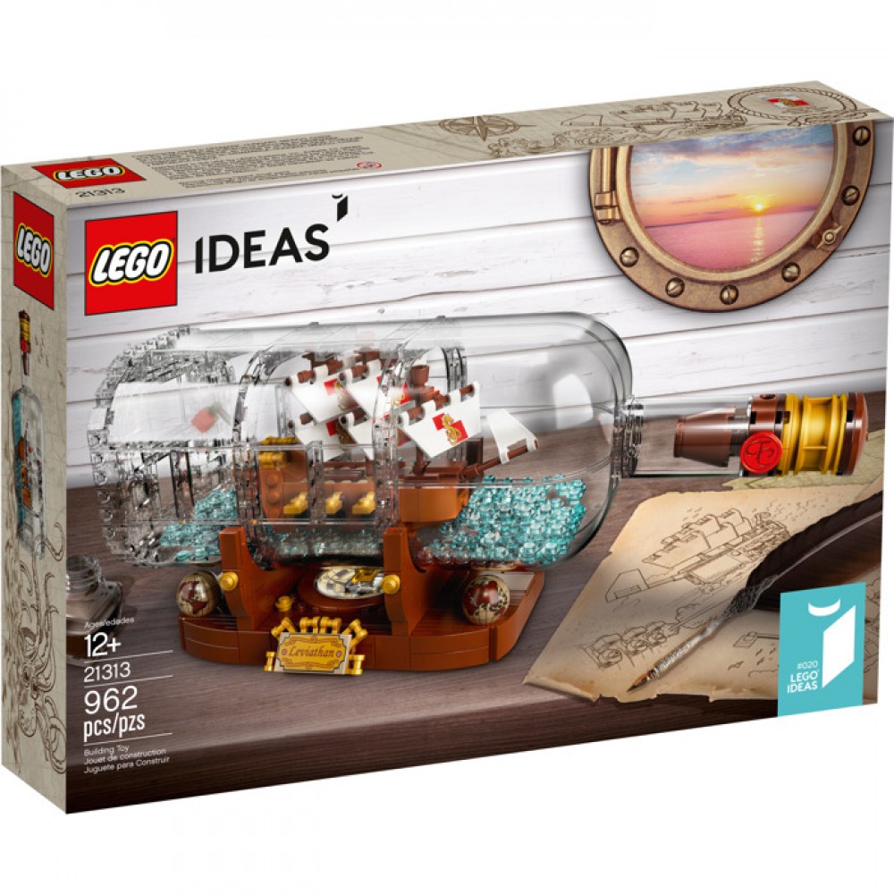 LEGO Ideas 21313 Ship In A Bottle / Şişede Gemi