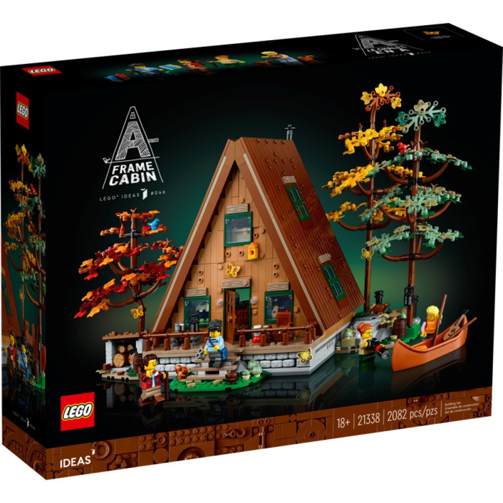 LEGO 21338 A-Frame Cabin Set