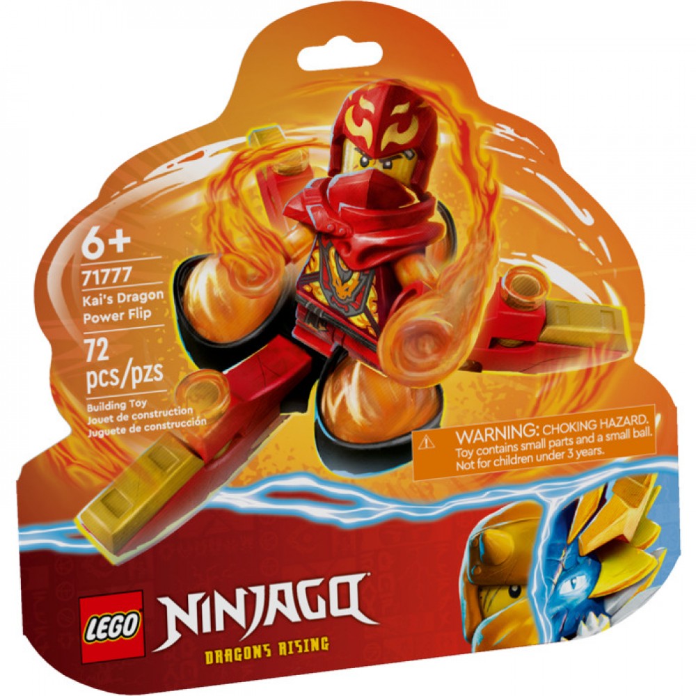LEGO 71777 Kai's Dragon Power Spinjitzu Flip Set