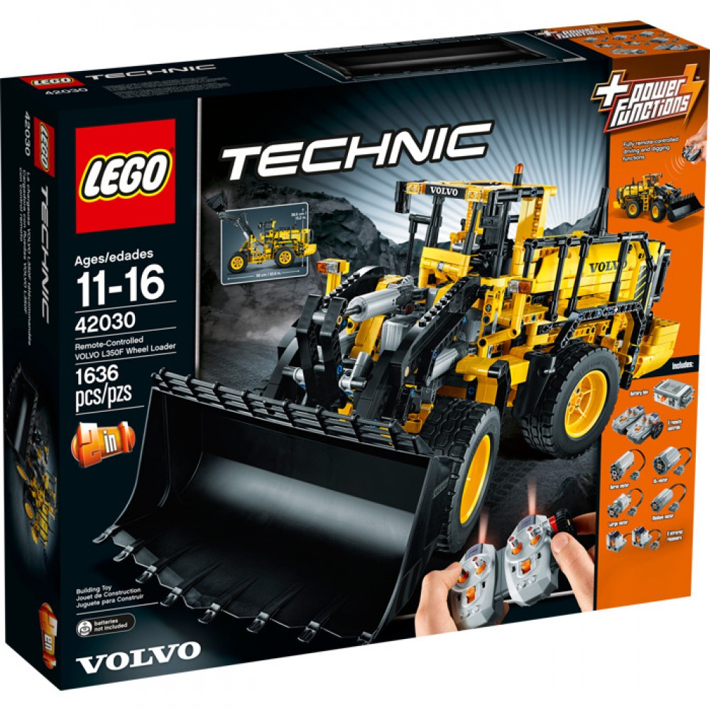 LEGO 42030 Technic Uzaktan Kumandali Volvo L350F Tekerlekli Yükleyici
